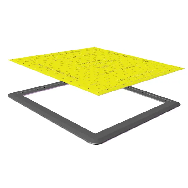 Přejezdová | pochozí krycí deska s pryžovým lemem LowPro 15/10, pro výkop šířky do 1200 mm